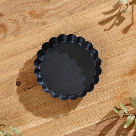 Baking form "Jacqueline. Corrugated circle ”, D = 10 cm, removable bottom, anti -stick coating-1