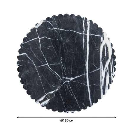 The tablecloth “Storms on the marble”, round, Saten, d = 150 cm-1