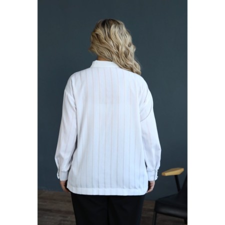 Female shirt, size 46, white color-4