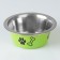 Standard colored bowl with print, 240 ml, green