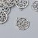 Decor Metal for creativity "Dream Catcher - Flower" Silver G195B585 2.2x1.9 cm