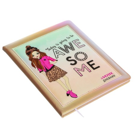 Universal diary for grade 1-11 Style Girl, hard cover, artificial leather, foam rubber, liesse, 80 g/m2-1
