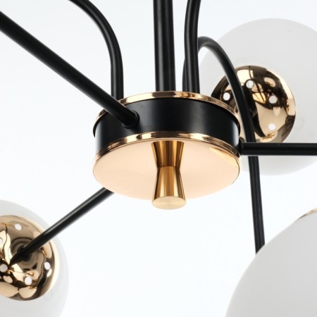 Causte "Punto" 9he27 black and gold 76x76x78 cm-9
