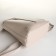 City backpack of artificial leather with lightning, beige color