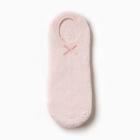 Women's socks shortened non-slip, Powder color, size 36-39