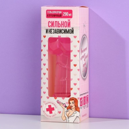 Soul gel “strong and independent”, 290 ml, strawberry aroma, 18+, pure happiness-2