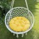 Billy swing pillow, diameter 60 cm, yellow color