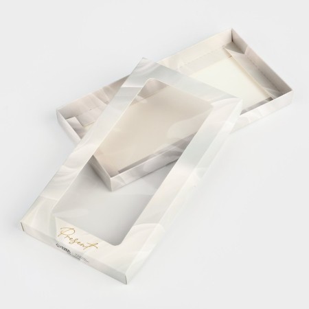 Box for chocolate "Tenderness", with a window, 9.4 x 1.7 x 18.4 cm-1