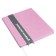 Universal diary for grades 1-11 Lenta, solid cover of artificial leather, applique, silkography, liesse, 48 sheets, pink