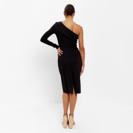 Women's dress Minaku: Partydress Black color, size 48-2