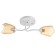 Chandelier 1341001/2BR E27 15W white-brown BayerLux