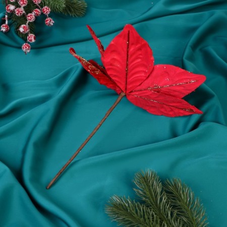 Decor "Winter Flower" Spraying Bloss, 24x20 cm, red-2