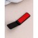 Folding clothing brush, 0.6 × 3.5 × 9.5 cm, black color