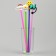 Tubes for cocktail "Summer", set 4 pcs, color mix
