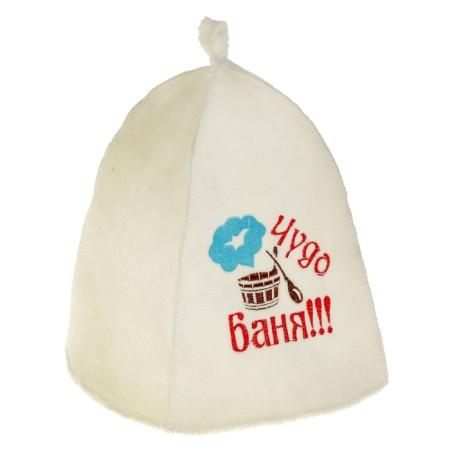 Bath cap with embroidery "Miracle Bath", first variety-1