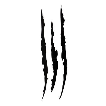 Reflective sticker "scratches", 41 × 12 cm, black