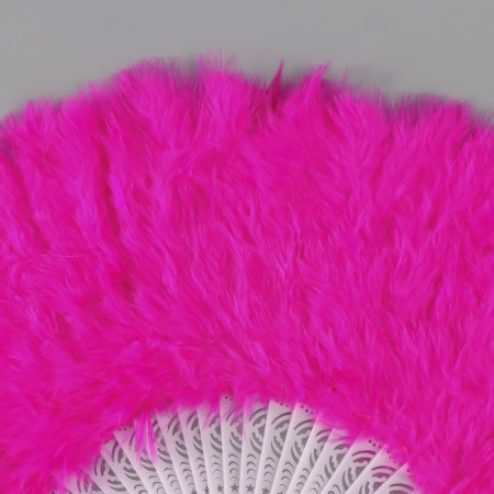 Fan plastic, fuchsia feather h = 26 cm 25 blades 3x50x26 cm-1