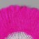 Fan plastic, fuchsia feather h = 26 cm 25 blades 3x50x26 cm
