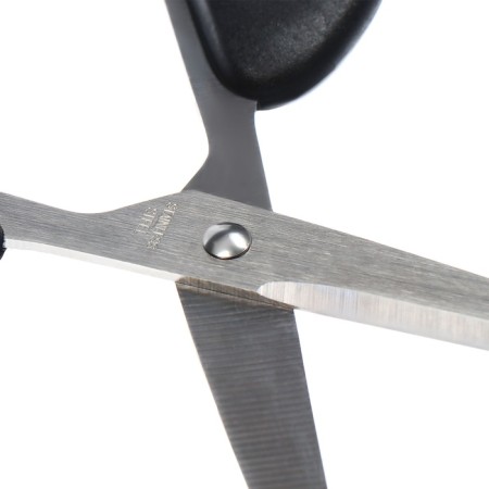 Chancellery scissors 16.7 cm office plastic handles, euro suspension-3