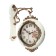 Watch wall interior double-sided, smooth move, 27 × 8 cm, dial d-19 cm, white