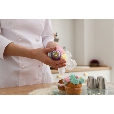 Confectionery set 12 items: 8 nozzles d = 3.7 cm, adapter d = 4 cm, 3 bag 22 × 32 cm, mix nozzles-14