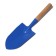 A set of garden tools, 3 objects: scoop, looser, fork, length 28 cm, wooden handles, Greengo
