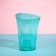 Pot for orchids, 1.3 l, 13.6 × 14.1 × 20 cm, plastic, transparent-turquoise