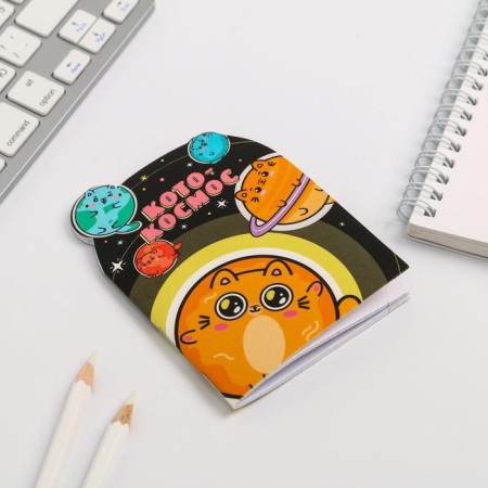 Gift set "Murchi in zero gravity": notebook, pen, block with sticky edge-2