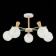 Ceiling EVOLUCE lamp. Sle220702-05. Catania. 5x40 watts, E14, 59x59x33.5 cm, white color, light tree