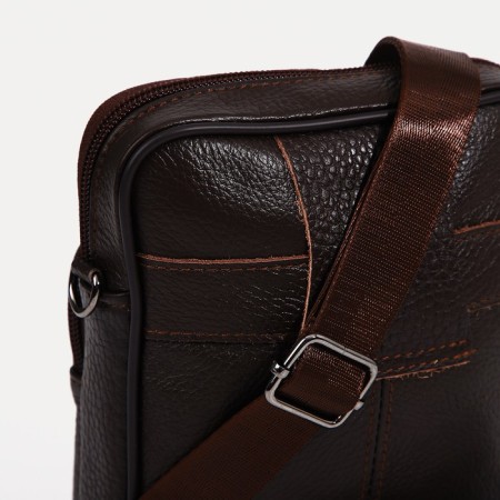 Male bag, brown color-4