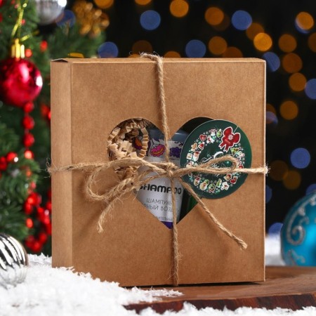 Gift set of organic cosmetics "for you": shower gel, shampoo-9