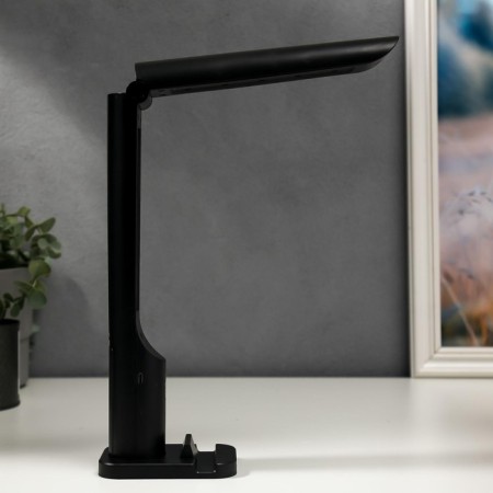 Table sensory lamp 1522/1BK 10XLED 5W AKB USB 3 Black mode 6.5x9x25.5 cm Risalux 5378668-4