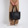 Female bag, on a zipper, black color