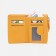 Women's wallet on magnet, yellow color