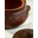 A baking pot with a lid "Loli", decor, red clay, 0.6 l, mix
