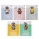 Notebook 12 sheets, in a slanting ruler, "cat bass", cover covering cardboard, mix