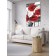 Decorative panel with photo printing "Poppy Dreams", vertical, size 100x150 cm