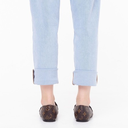 Mokasins are children, the color is brown mix, size 36 (fact size 34)-5