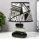 Table lamp "Abstraction" E14 15W 20x20x28 cm Risalux