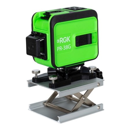 Laser level RGK PR-38G, 20 m, 360 °, 3 rays, 515 HM, 5/8 ", charger-4