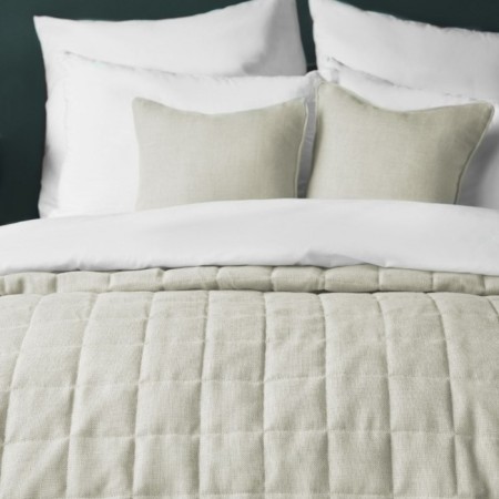 Jerry set: cover 160 x 220 cm, pillowcase 40 x 40 cm - 2 pcs, cream color-2