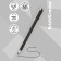 Gel pen Erichkrause G-Reed Stick Classic Node 0.38 mm, ink black, continuous line length 900 m