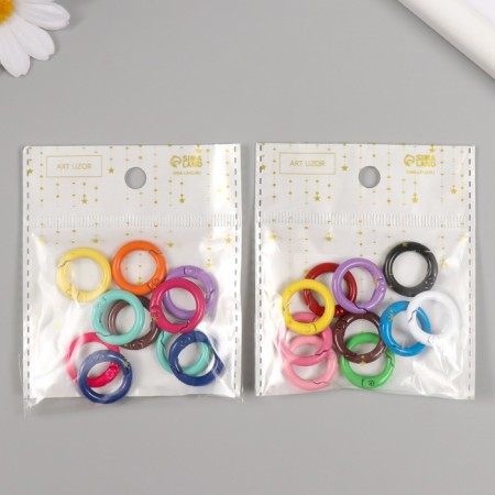Carabine Metal "Circle" MIX 2x2 cm-3