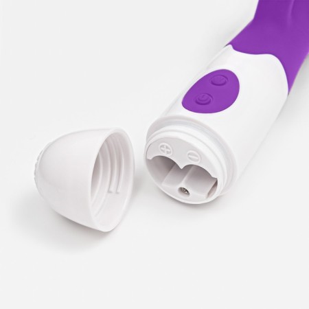 Vibrator-Roller "WOW", 30 modes, clitoris stimulator and points G, IP67, purple-2