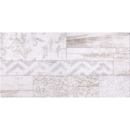 Tiles Facing Geometry San Remo White, GT13VG 50x25-1