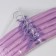 Shoulders - Manquists for clothing soft "Atlas", 5 pcs, 37.5 × 10 × 3 cm, lilac color