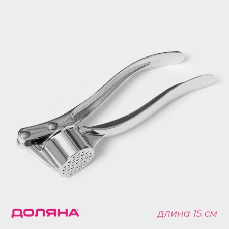 Press for garlic "Ernest", 15 cm, silver color