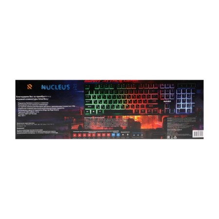 Keyboard Smartbuy rush nucleus, game, wired, membrane, 104+12 keys, USB, black-5