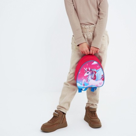 Baby backpack for a girl "Unicorn", 23x20.5 cm, + notebook-13