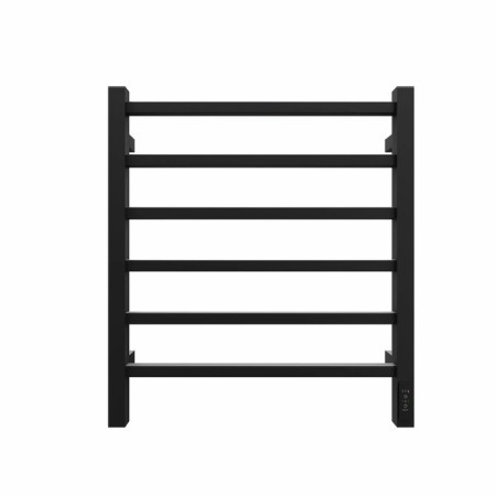 Electric towel Grois Alex, 500x600 mm, 6 crossbars, lower, black